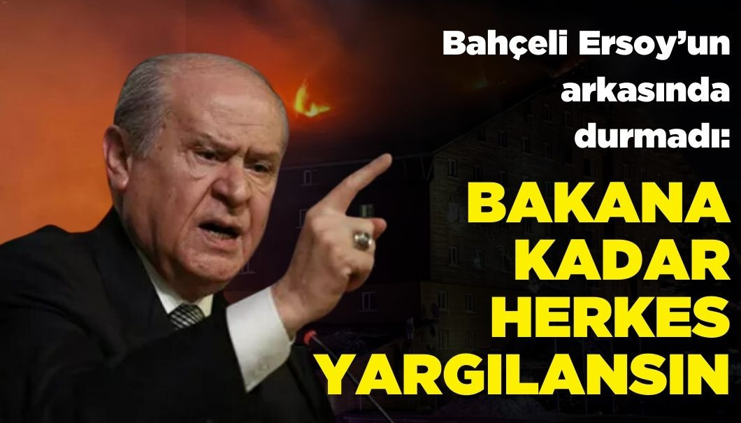 Bahçeli Bakan Ersoy'un Arkasında Durmadı: Yargılansın!