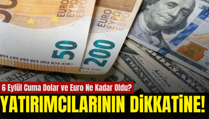 6 Eylül 2024 Dolar ve Euro Ne Kadar Oldu?